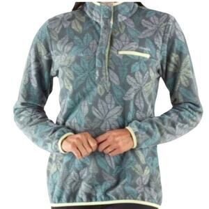 COLUMBIA Mountain Side Benton Springs T-Snap Fleece Pullover Women M Outdoor Y2K